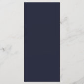 Navy Terrakotta Boho Blumen Menükarte (Rückseite)