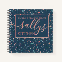Navy Terrazzo Kitchen Notes Recipate hausgemacht