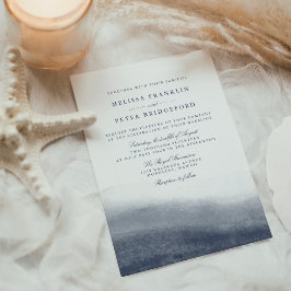 Navy Tides | Coastal Watercolor Hochzeit Einladung
