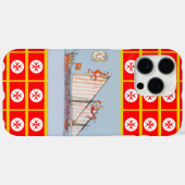 Navy Toskana Medici Nautıcal Case-Mate iPhone Hülle (Rückseite (Horizontal))