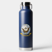 Navy Trinkflasche (Vorderseite)