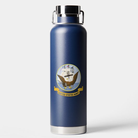 Navy Trinkflasche (Rückseite)