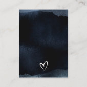 Navy über Monddiaper Raffle Mum Baby Dusche Begleitkarte (Rückseite)