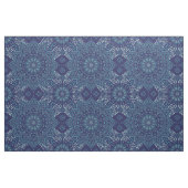 Navy und aquamarine Mandala-Muster Stoff (Fat Quarter (45,7 x 55,9 cm))