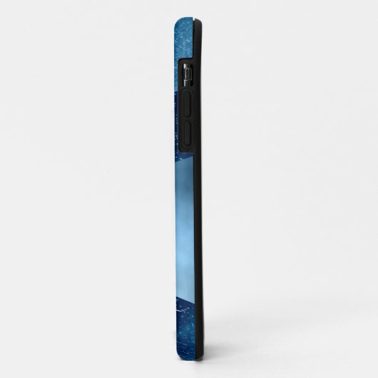 Navy und Baby Blue Strip iPhone Gehäuse Case-Mate iPhone Hülle (Hinten/Links)