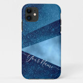 Navy und Baby Blue Strip iPhone Gehäuse Case-Mate iPhone Hülle (Rückseite)