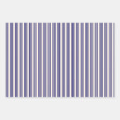 Navy und Beige fünf Streifen Muster Geschenkpapier Set (Vorderseite 3)