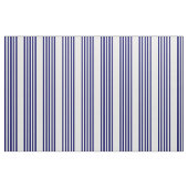 Navy und Beige fünf Streifen Muster Stoff (Fat Quarter (45,7 x 55,9 cm))