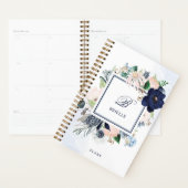 Navy und Blush | Name und Monogramm Planer (Anzeige)
