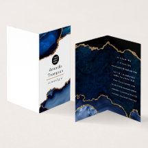 Navy und Gold Achat Edelstein Unternehmen
