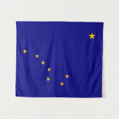 Navy und Gold Big Dipper mit North Star Alaska Wandteppich (Vorderseite (Horizontal))