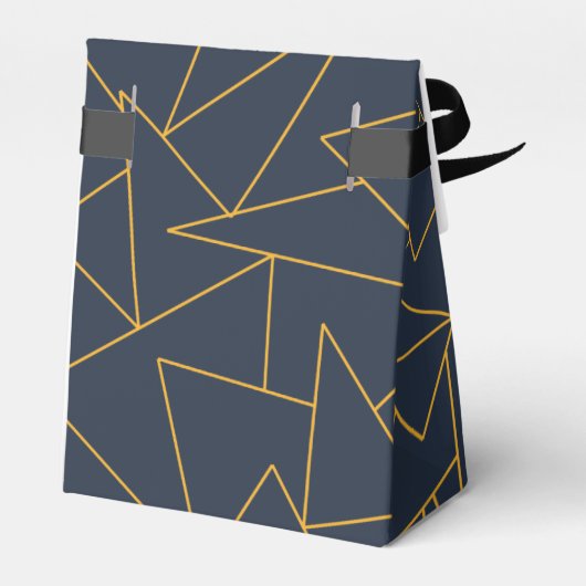 Navy und Gold Geschenkschachtel (Rückseite)