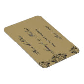 Navy und Gold Masquerade Save the Date Magnet (Rechte Seite)