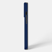 Navy- und Gold-Minimal-Moderne-Initialen-Monogramm iPhone Hülle (Linke Seite)