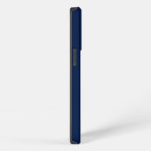 Navy- und Gold-Minimal-Moderne-Initialen-Monogramm iPhone Hülle (Rechte Seite)