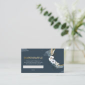 Navy und Gold pampas über die Mondpreisraffinerie Begleitkarte (Stehend Vorderseite)