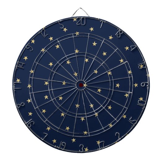 Navy- und Gold-Stars Dartscheibe (vorne)