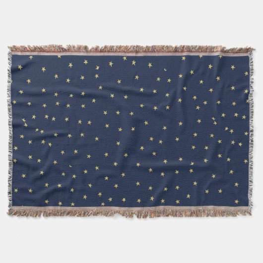 Navy- und Gold-Stars Decke (Vorderseite)