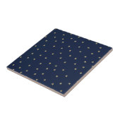 Navy- und Gold-Stars Fliese (Seite)