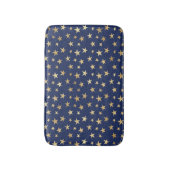 Navy und Gold Stars Night Sky Badematte (Vorderseite Vertikal)