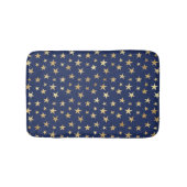 Navy und Gold Stars Night Sky Badematte (Vorderseite)