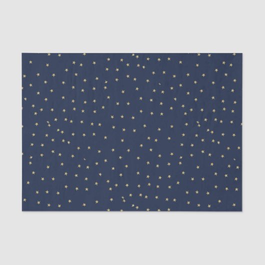 Navy- und Gold-Stars Seidenpapier (Vorderseite)