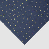 Navy- und Gold-Stars Seidenpapier (Ausschnitt)