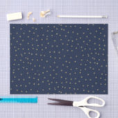 Navy- und Gold-Stars Seidenpapier (Handwerk)