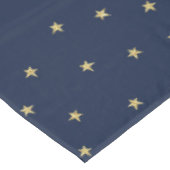 Navy- und Gold-Stars Tischdecke (Schrägansicht)