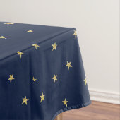 Navy- und Gold-Stars Tischdecke (Beispiel)