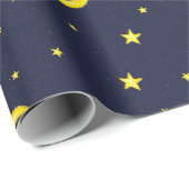 Navy und Gold Twinkle Little Stars Geschenkpapier (Rolleneckpunkt)