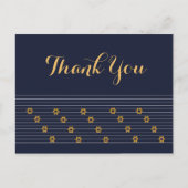 Navy und Golden Star von David Danke Postkarte (Vorderseite)