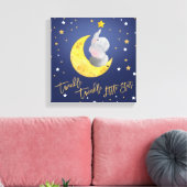 Navy und Goldschwingenhauch, kleines Kinderzimmer Leinwanddruck (Insitu (Wohnzimmer))