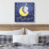 Navy und Goldschwingenhauch, kleines Kinderzimmer Leinwanddruck (Insitu (Schlafzimmer))