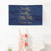 Navy und Goldstar Glitzer Tinkeln kleine Sterne Banner (Insitu)