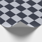 Navy und Grau-Rechtecke Geschenkpapier (Ecke)