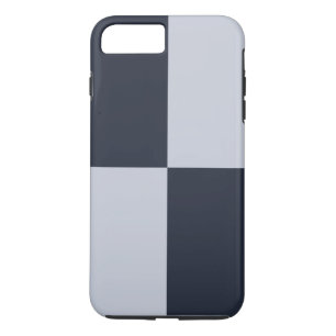 Navy und Gray Rectangle iPhone 8 Plus Tough Case