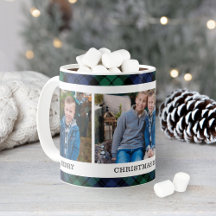 Navy und Green Kariert Custom Foto