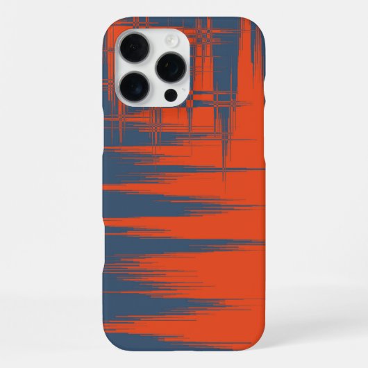 Navy und Orange iPhone Hülle (Rückseite)