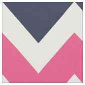 Navy und Pink Moderne Zickzack große Größe Stoff (Nahaufnahme)