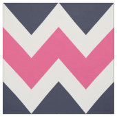 Navy und Pink Moderne Zickzack große Größe Stoff (Muster)