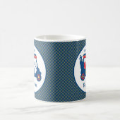 Navy und Red Golf Best Vater Personalisiert Kaffeetasse (Mittel)