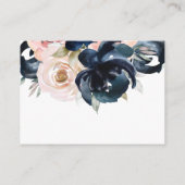 Navy und rot rosa Windel Gewinnspiel Verlosungskar Begleitkarte (Rückseite)