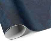 Navy und Silber Achat Geschenkpapier (Rolleneckpunkt)