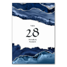 Navy- und Silber-Achat-Hochzeit