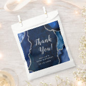 Navy und Silver Agate Geburtstag Vielen Dank Geschenktütchen (Ausgeschnitten)
