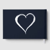 Navy und Silver Cheers bis 25 Jahre Gästebuch (Rückseite)