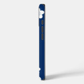 Navy- und weißes iPhone-Case Case-Mate iPhone Hülle (Rückseite / Links)