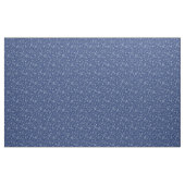 Navy- und Weißgewebe mit Muscheln und Algen Stoff (Yard (91,4 cm))