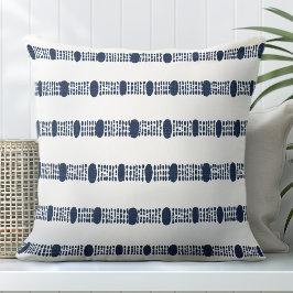 Navy und White Decorative Kissen